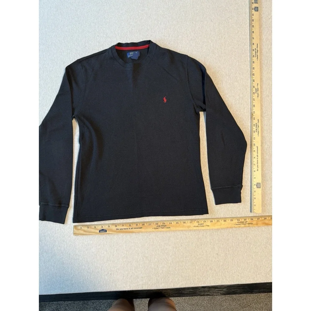 Polo Ralph Lauren Men's Sleepwear Black Long Sleeve Shirt Large
